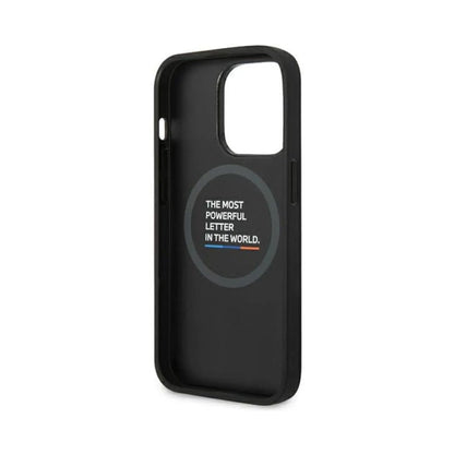 BMW iPhone 14 Pro Hülle BMHMP14L22PTDK, Schwarz – Tricolor MagSafe