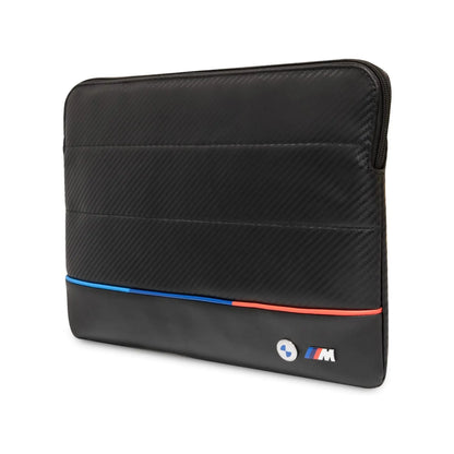 BMW Laptop-Hülle 14", Schwarz – Carbon Tricolor