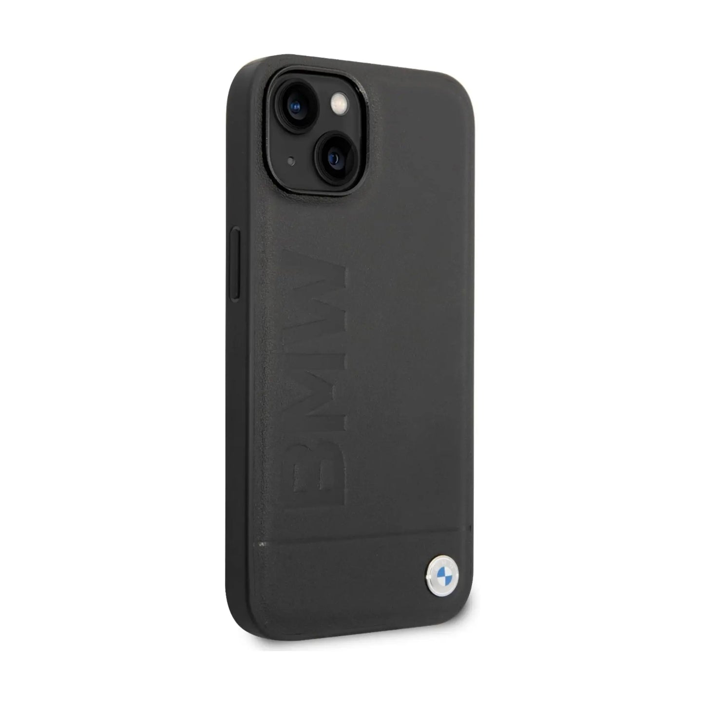 BMW Hülle Leder Hot Stamp Schwarz – iPhone 14 Plus