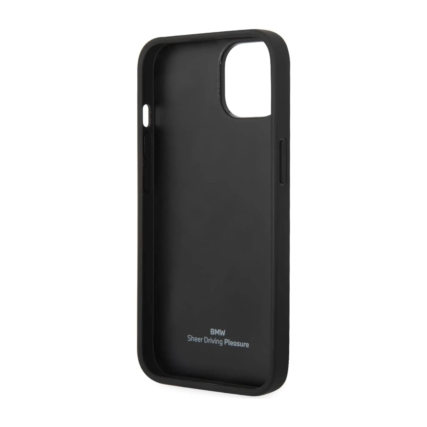 BMW Hülle Leder Hot Stamp Schwarz – iPhone 14 Plus