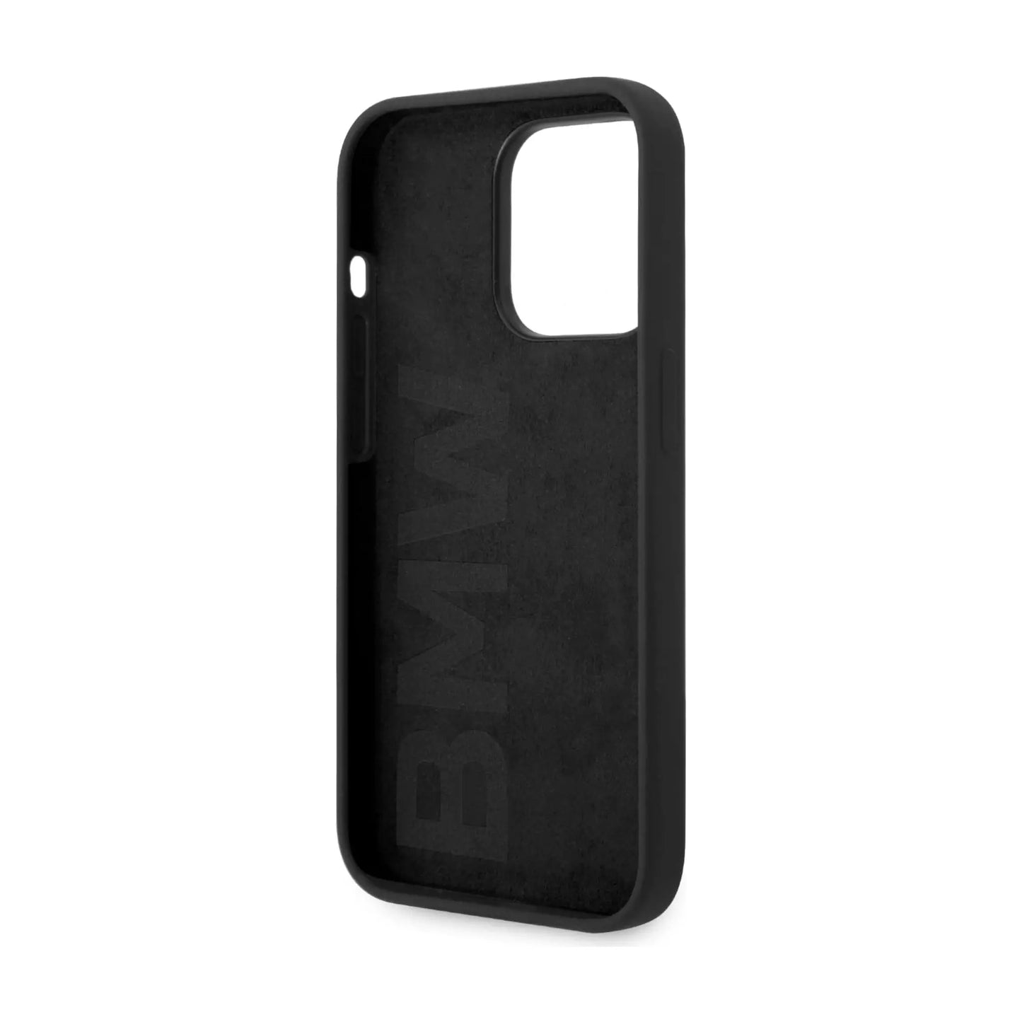 BMW Hülle Liquid Silicone Metall-Logo Schwarz – iPhone 14 Pro Max