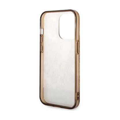 Guess GUHCP14XHGPLHC Hülle Hardcase Porcelain Brown - iPhone 14 Pro Max