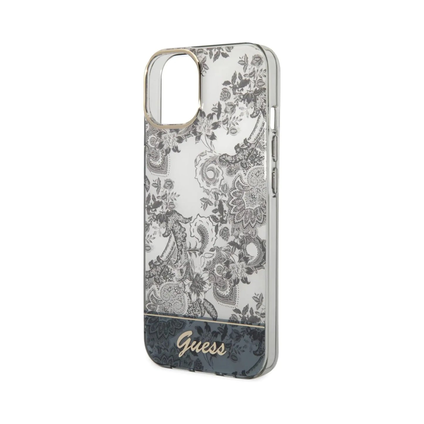 Guess GUHCP14MHGPLHG Porcelain Collection Case, Grau – iPhone 14 Plus