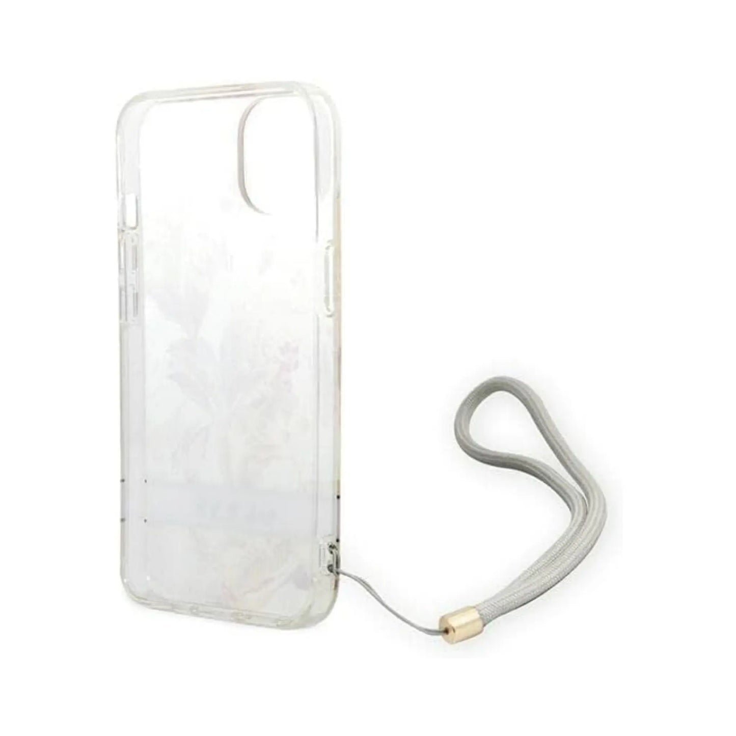 Guess GUOHCP14MHFLSU Flower Strap Case, Lila – iPhone 14 Plus