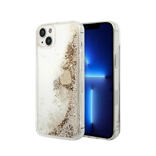 Guess Hülle Liquid Glitter Charms Gold – iPhone 14