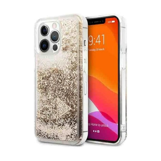 Guess Glitter Charms Case Gold – iPhone 14 Pro Max