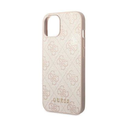 Guess Hülle GUHCP14SG4GFPI 4G Metal Gold Logo Pink – iPhone 14