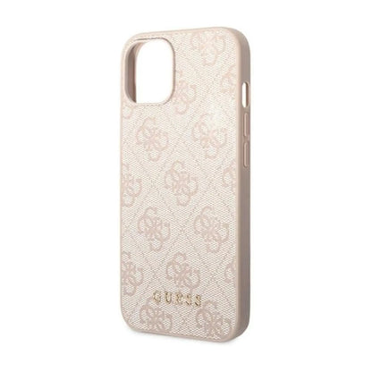 Guess Handyhülle GUHCP14MG4GFPI 4G Goldenes Logo Pink – iPhone 14 Plus