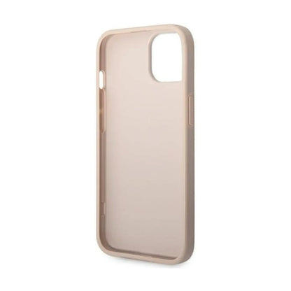 Guess Handyhülle GUHCP14MG4GFPI 4G Goldenes Logo Pink – iPhone 14 Plus