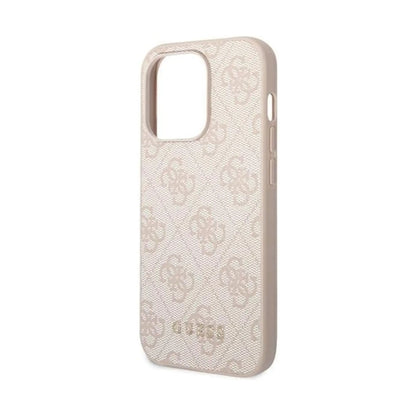 Guess Hülle GUHCP14LG4GFPI 4G Metal Gold Logo Rosa – iPhone 14 Pro