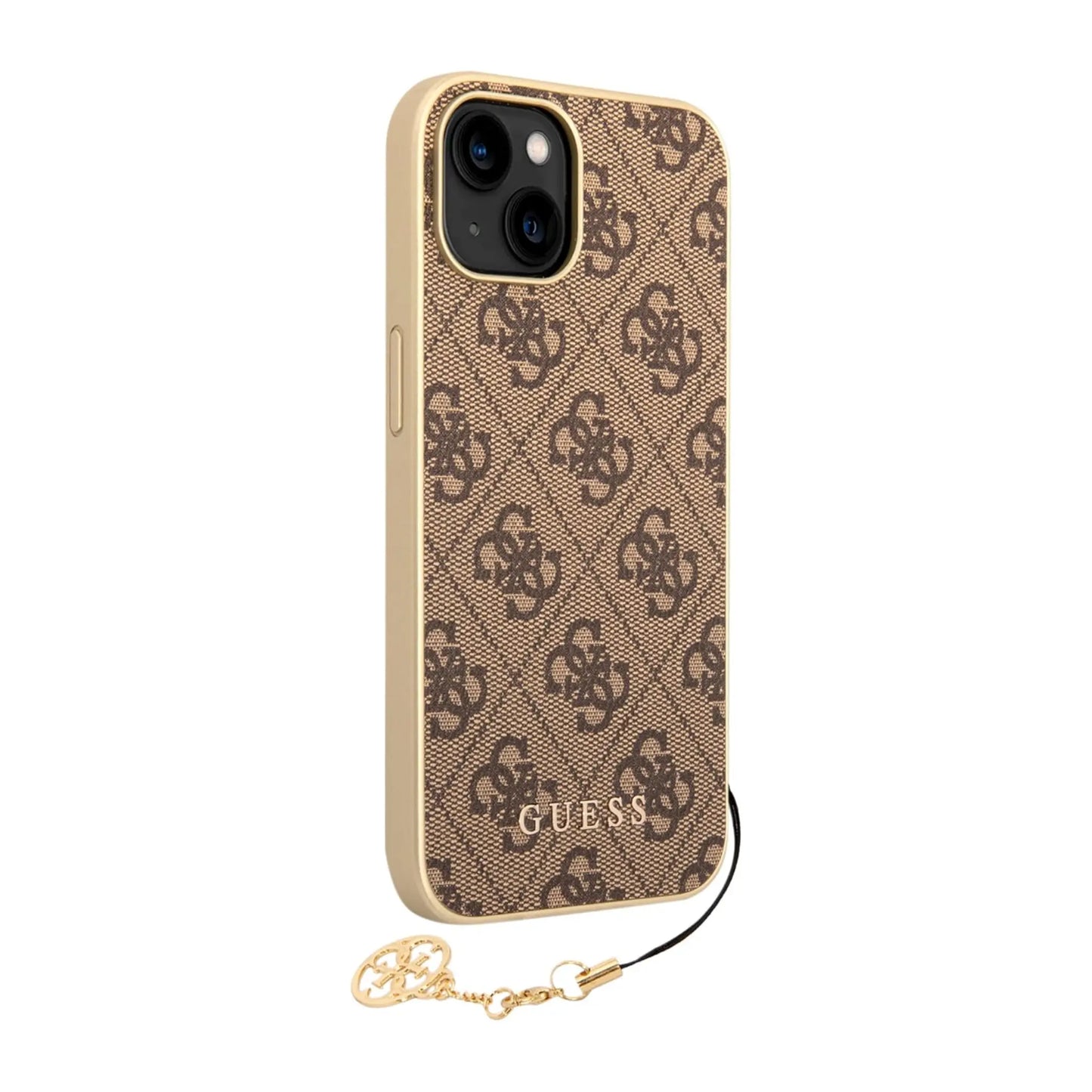Guess Hülle 4G Charms Collection Braun - iPhone 14