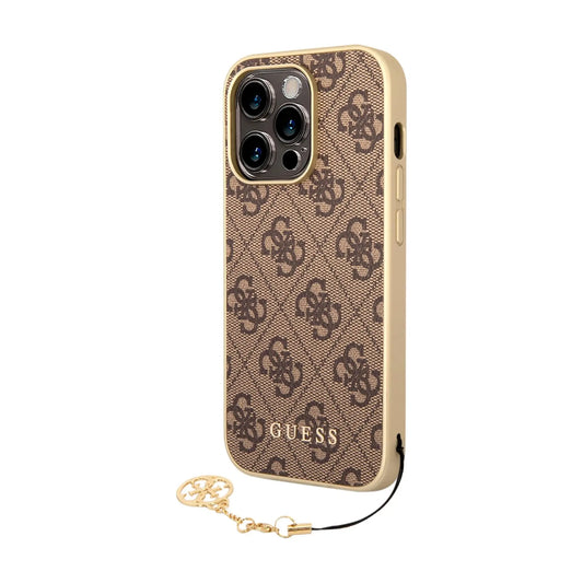 Guess 4G Charms Hülle Braun – iPhone 14 Pro Max