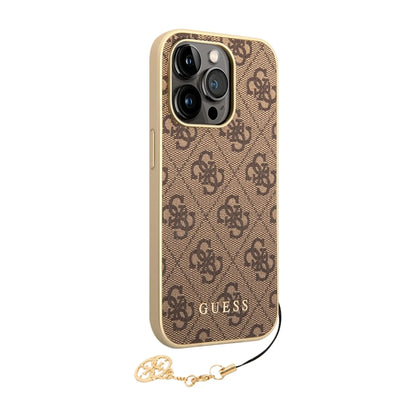 Guess 4G Charms Hülle Braun – iPhone 14 Pro Max