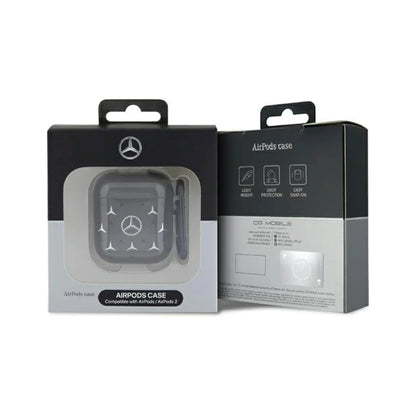 Mercedes Large Star Pattern Case, Schwarz – AirPods 1/2 Gen