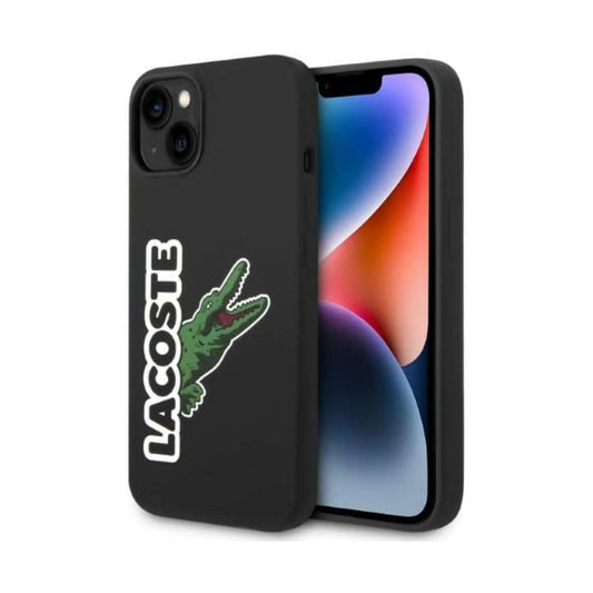Lacoste Hülle Hardcase Silicone Head Crocodile Schwarz – iPhone 14 Plus