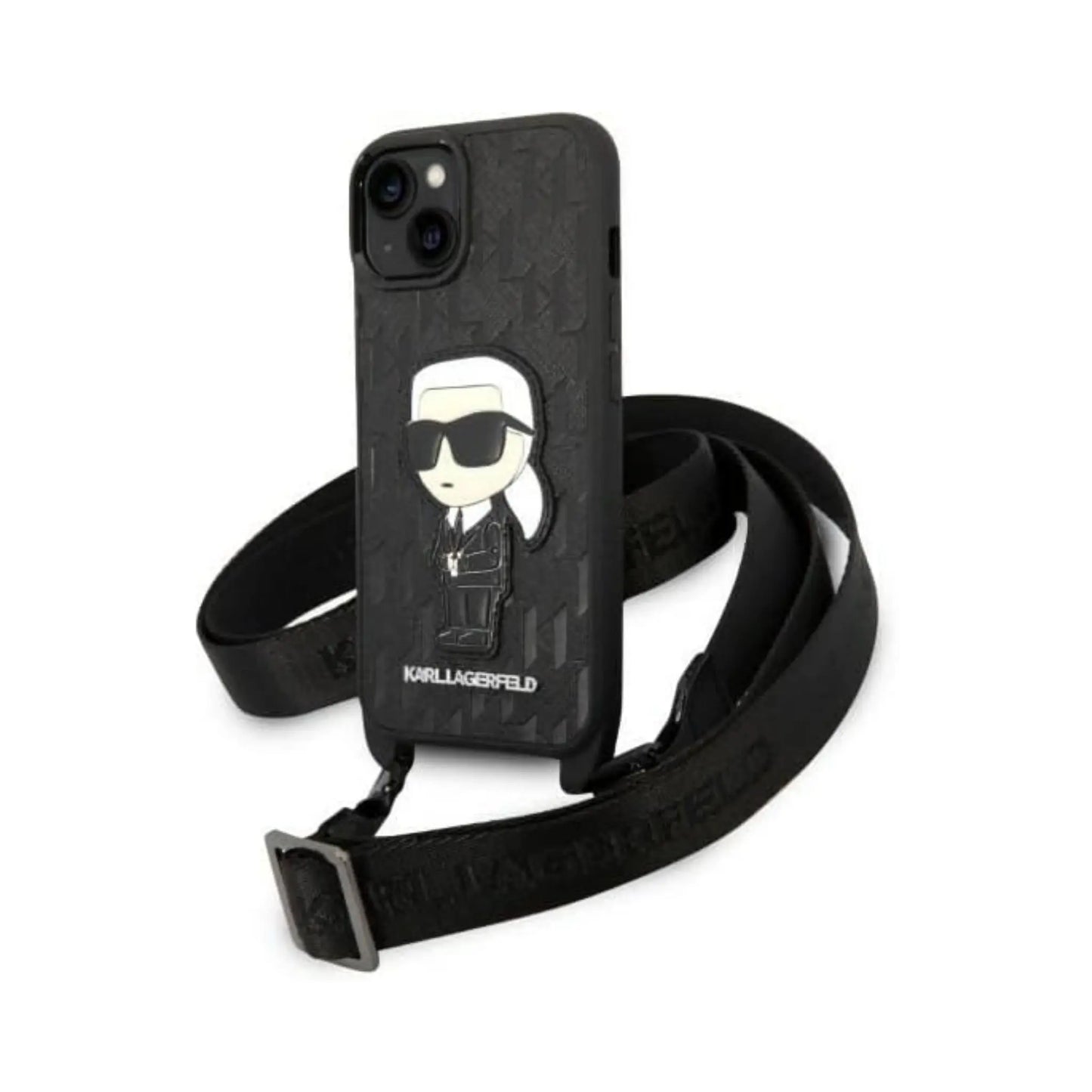 Karl Lagerfeld NFT Monogram Ikonik Patch Case, Schwarz - iPhone 14