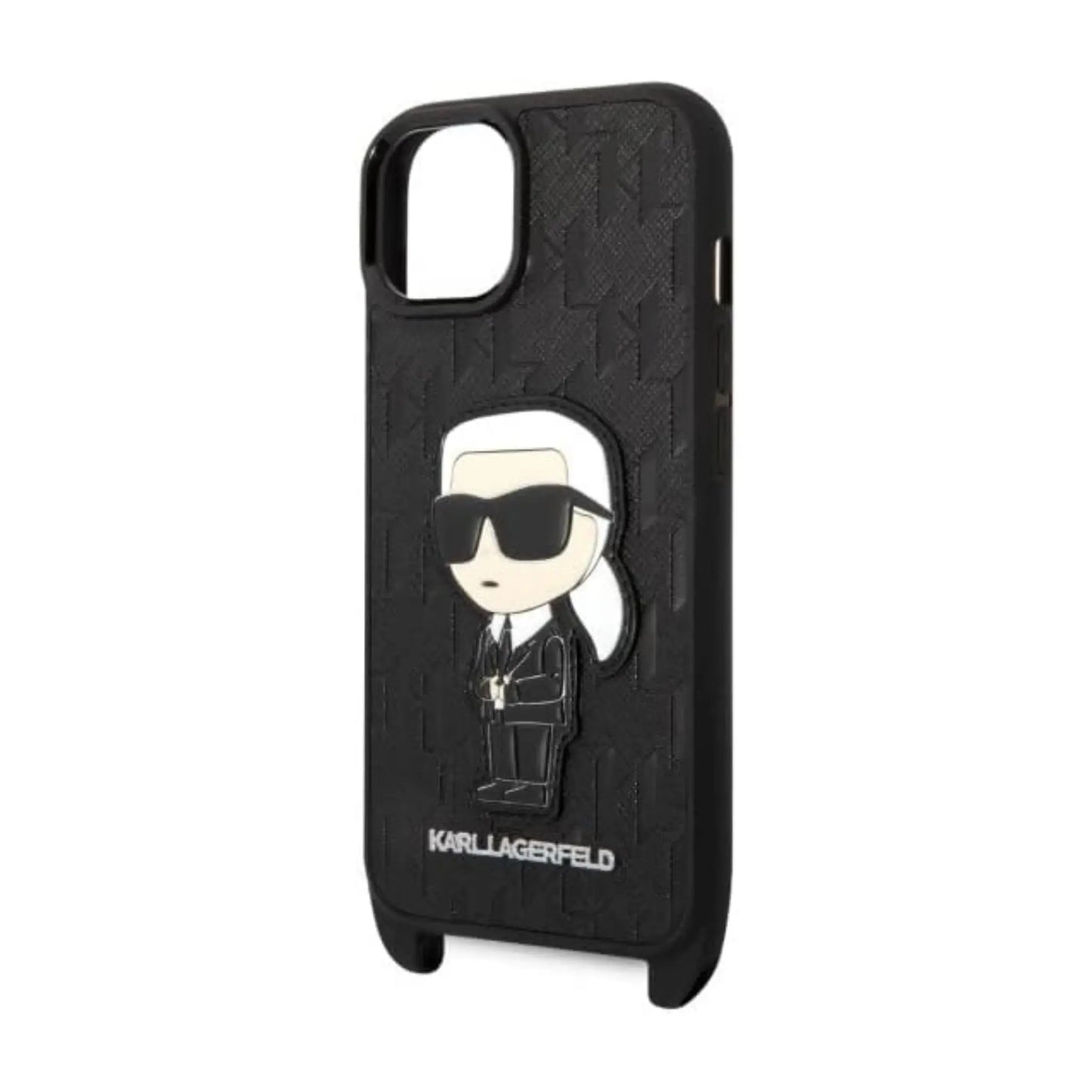 Karl Lagerfeld NFT Monogram Ikonik Patch Case, Schwarz - iPhone 14