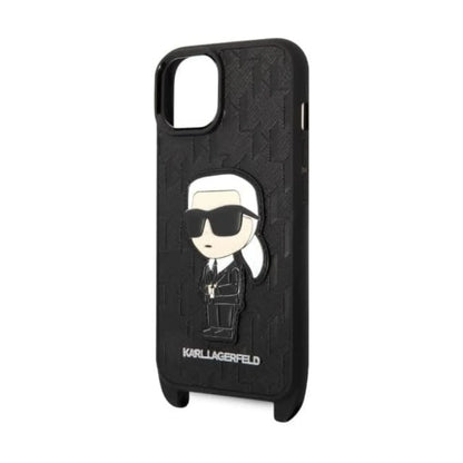 Karl Lagerfeld Hülle NFT Monogram Ikonik Patch Schwarz – iPhone 14 Plus