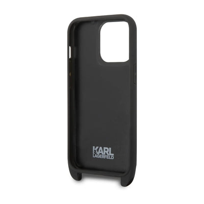 Karl Lagerfeld NFT Monogram Ikonik Patch Case, Schwarz - iPhone 14 Pro