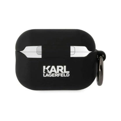 Karl Lagerfeld Hülle Silicone 3D Karl Head Schwarz – Für AirPods Pro 2