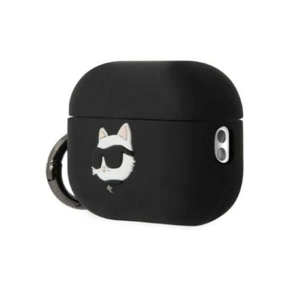 Karl Lagerfeld Silikon Choupette Kopf 3D Case, Schwarz - AirPods Pro 2