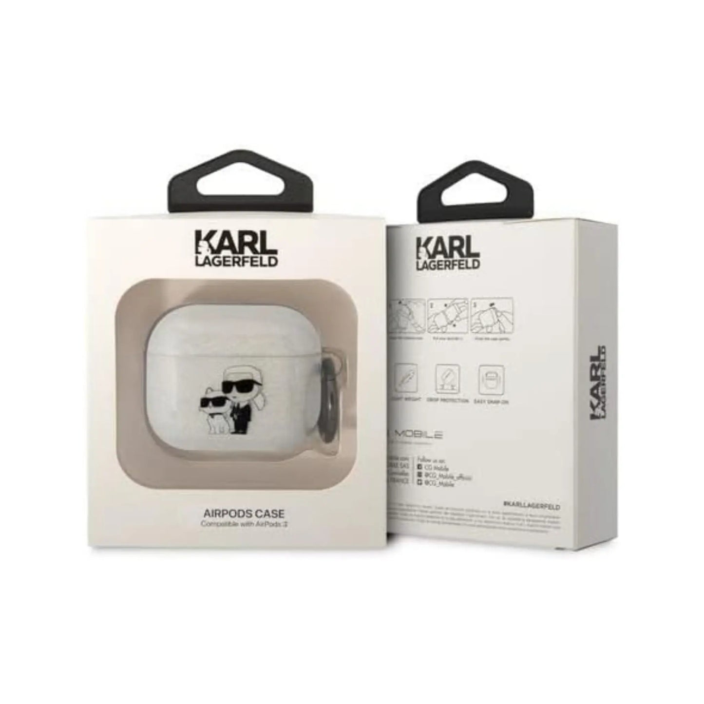Karl Lagerfeld Case KLAP2HNKCTGT, Transparent - AirPods Pro 2