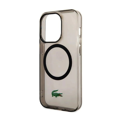 Lacoste Hülle Hardcase Transparent MagSafe Schwarz – iPhone 14 Pro Max