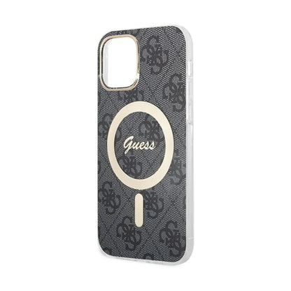 Guess Bundle Pack MagSafe 4G Schwarz-Gold - iPhone 12 / 12 Pro