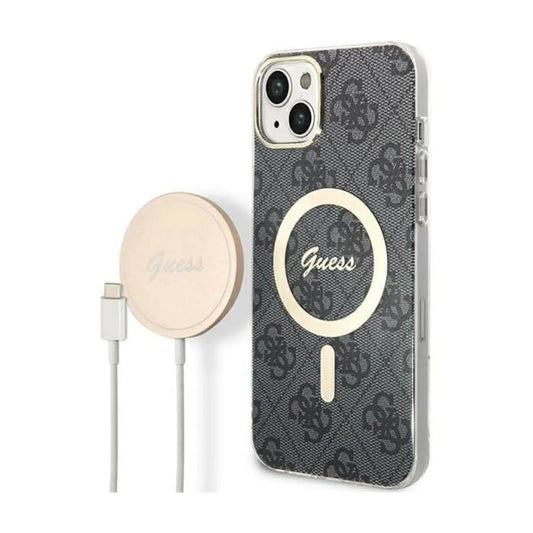 Guess Bundle Pack Hülle 4G Für Magsafe Schwarz Gold - iPhone 14 Plus