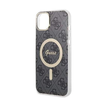 Guess Bundle Pack Hülle 4G Für Magsafe Schwarz Gold - iPhone 14 Plus