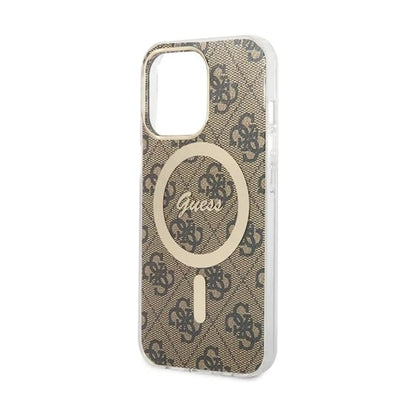Guess Bundle Pack MagSafe 4G Braun-Gold - iPhone 13 Pro Max