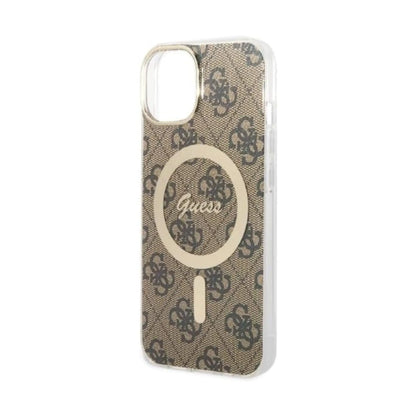Guess Bundle Pack Hülle 4G Für Magsafe Braun Gold - iPhone 14 Plus