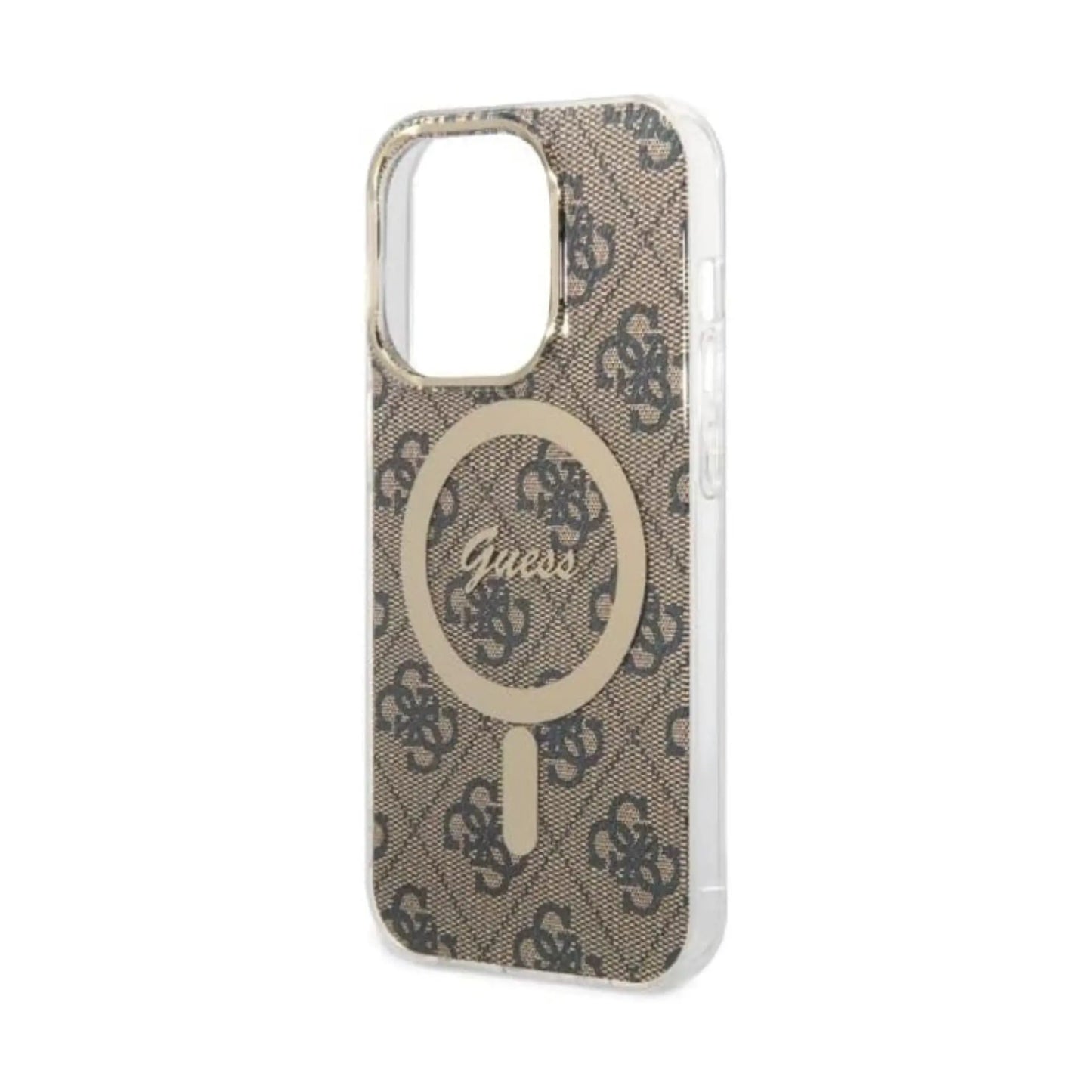 Guess Bundle Pack MagSafe 4G Braun-Gold - iPhone 14 Pro Max