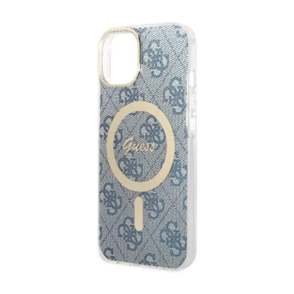 Guess Bundle Pack Hülle 4G Für Magsafe Blau Gold - iPhone 14