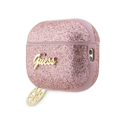 Guess GUAP2GLGSHP AirPods Pro 2 Hülle Glitter Script Herz Pink