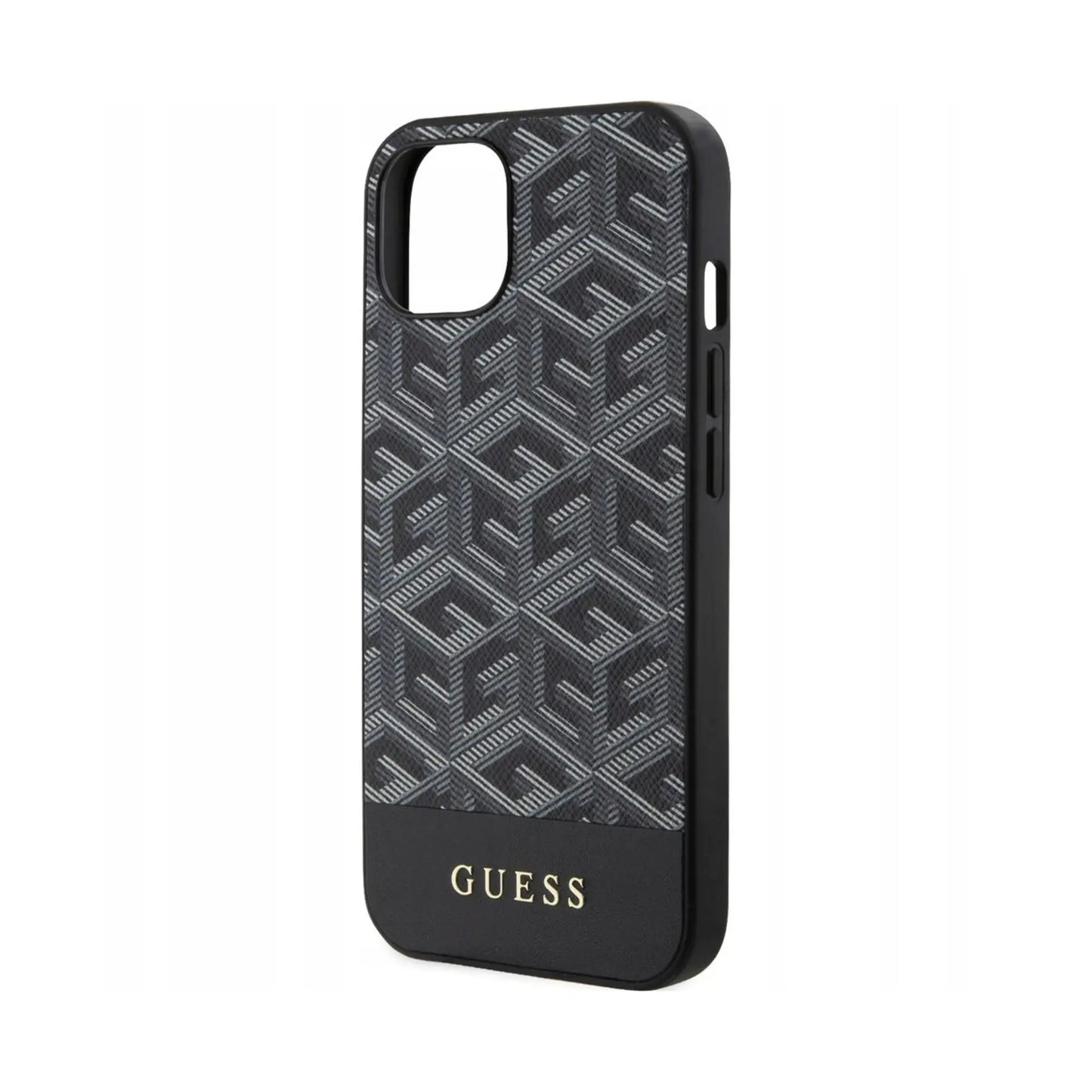 Guess GCube Stripes Hülle Schwarz für Magsafe – iPhone 14
