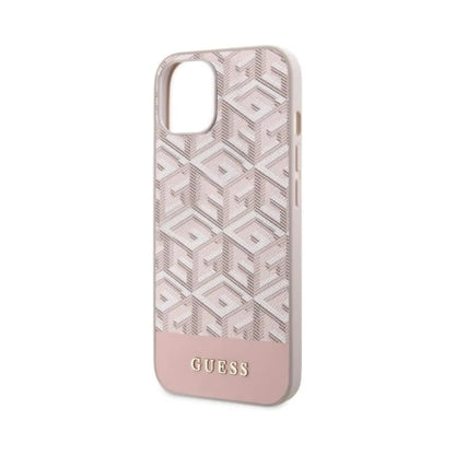 Guess Hülle Gcube Stripes Für Magsafe Pink - iPhone 14