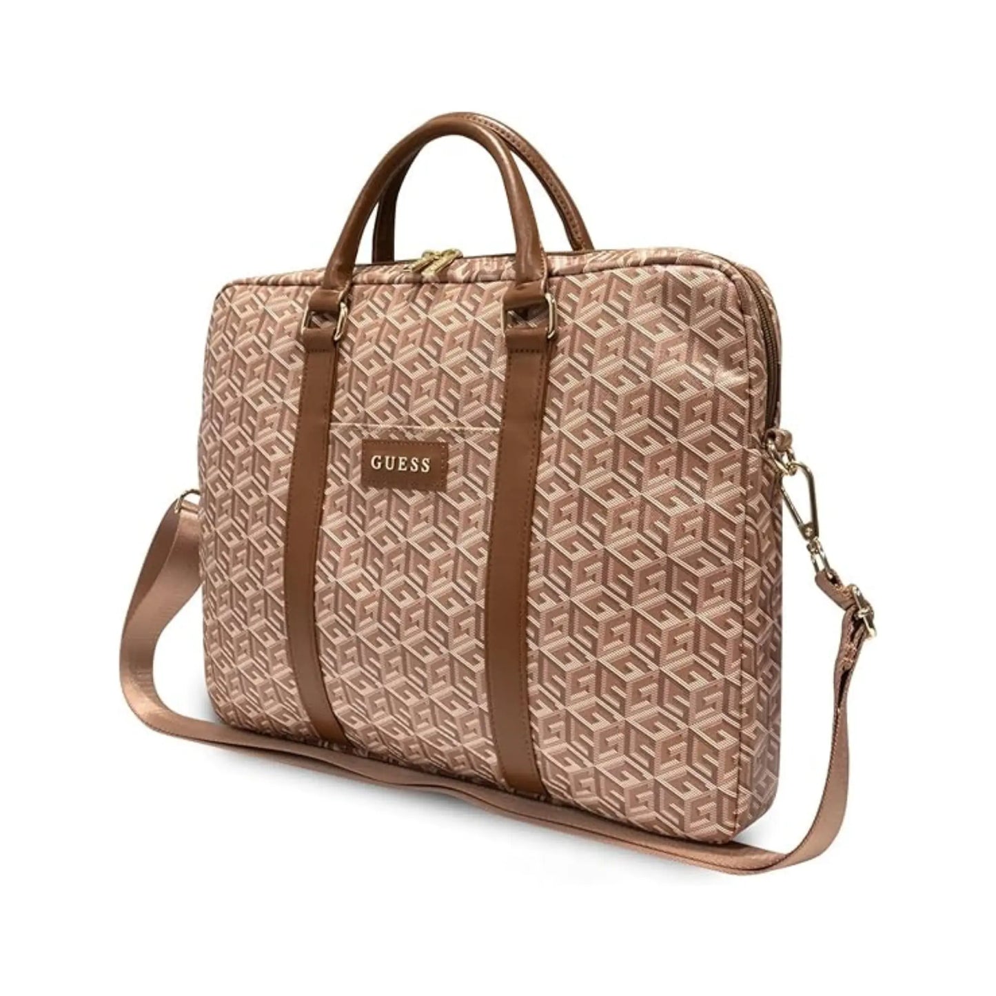 Guess GUCB15HGCFSEW Laptoptasche Gcube Stripes Braun - 16 Zoll