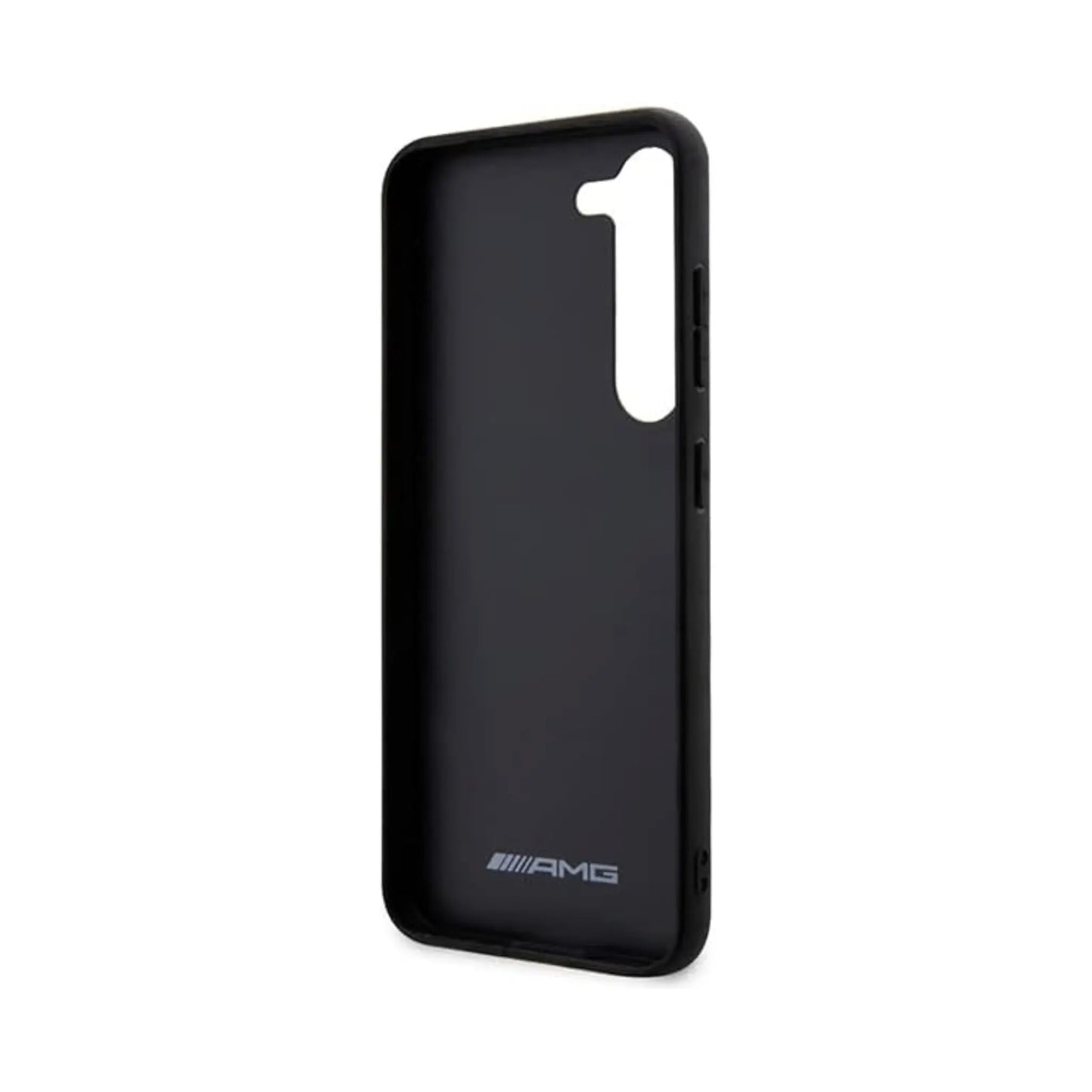 AMG Galaxy S23+ Hülle, Schwarz – Carbon-Streifen & Prägung