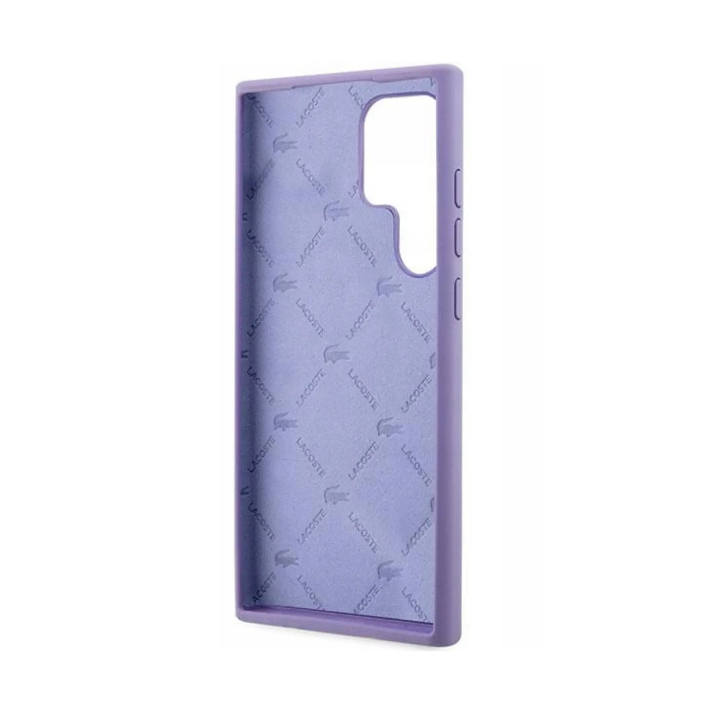 Lacoste Hülle Silicone Croc Logo Violett – Galaxy S23 Ultra