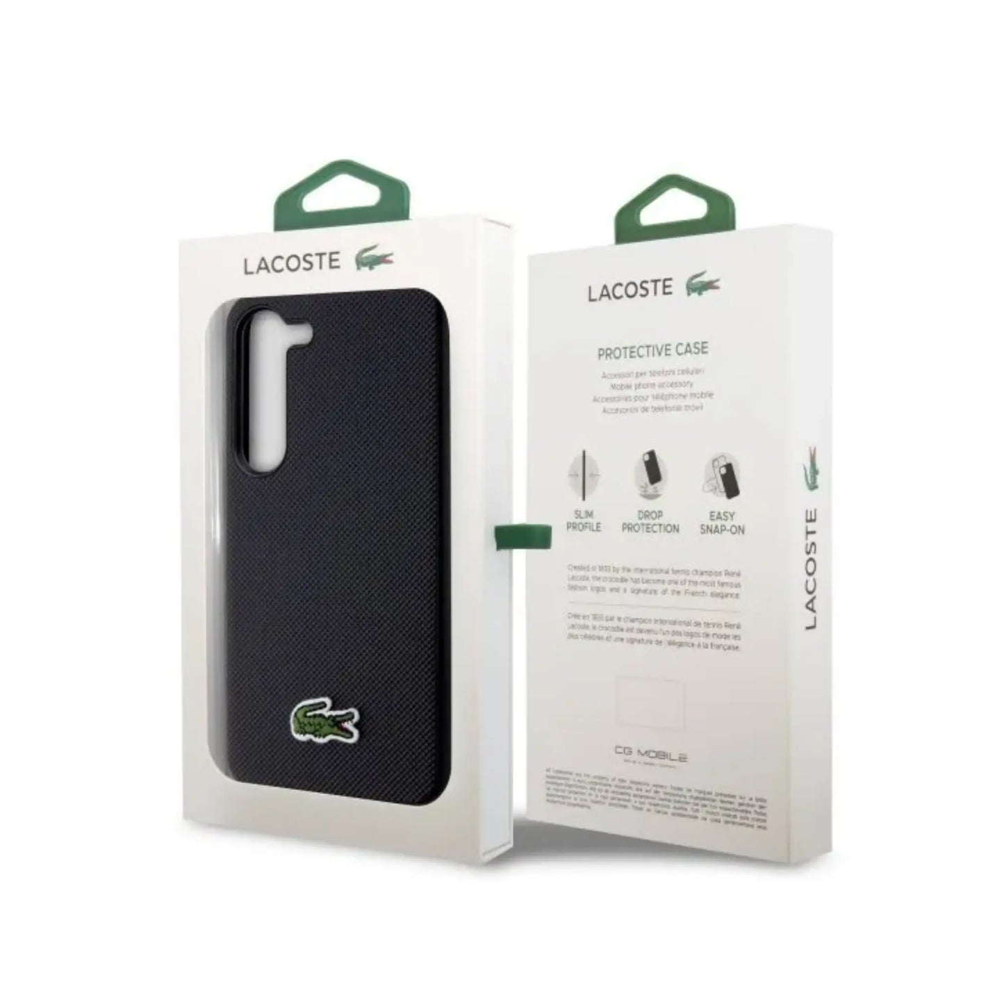 Lacoste Hülle Petit Pique Logo Schwarz – Galaxy S23 Plus