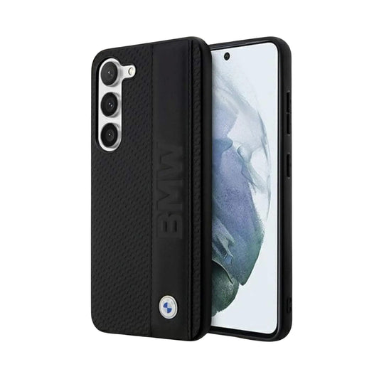 BMW Galaxy S23 Hülle, Schwarz – Textured & Stripe Hardcase