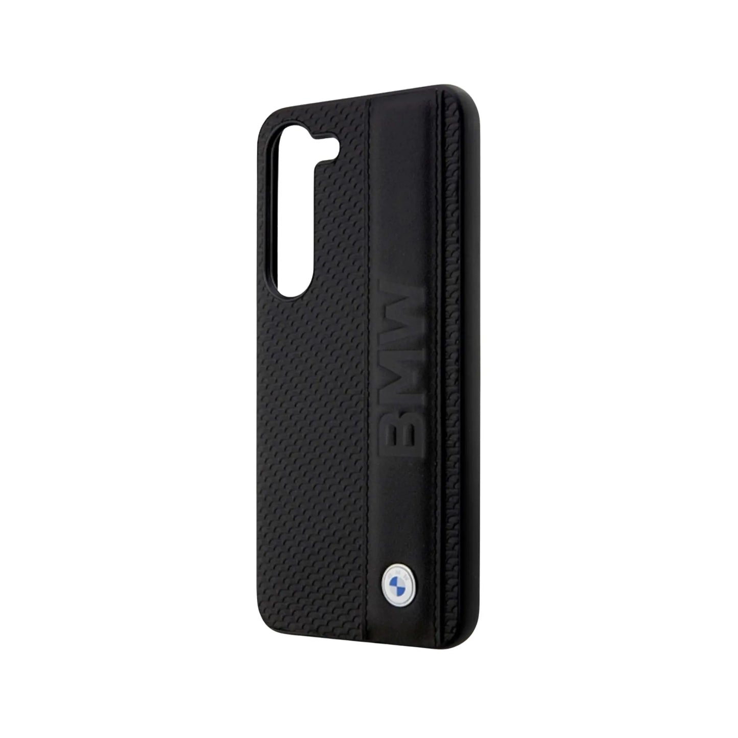 BMW Galaxy S23 Hülle, Schwarz – Textured & Stripe Hardcase