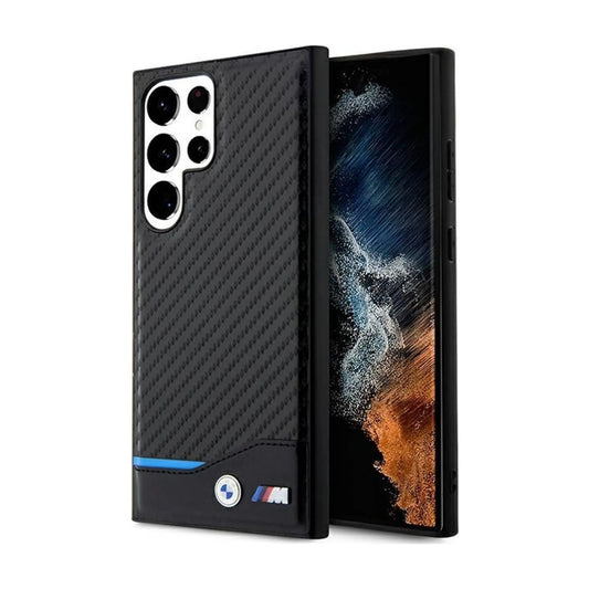 BMW Leather Carbon Case, Schwarz – Galaxy S23 Ultra