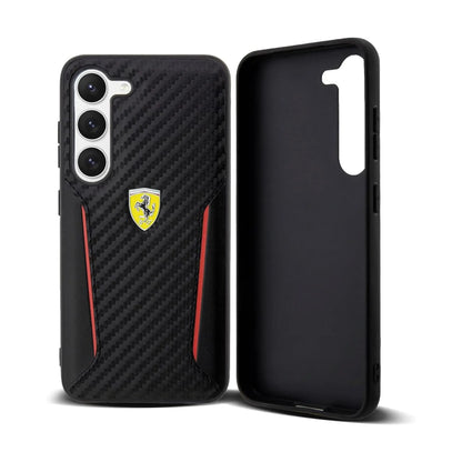 Ferrari Carbon Case, Schwarz – Galaxy S23+