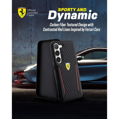 Ferrari Carbon Case, Schwarz – Galaxy S23+