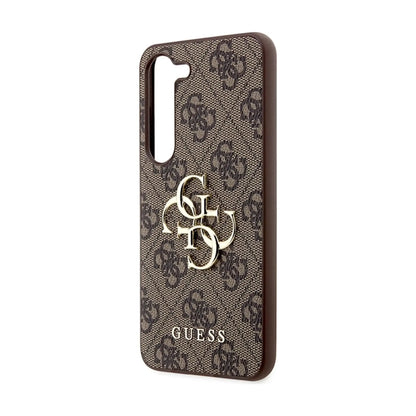 Guess Hülle Polyurethan 4G Metal Logo Braun – Galaxy S23