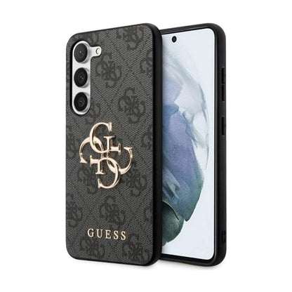 Guess Galaxy S23 Plus Hülle, Grau – 4G Big Metal Logo