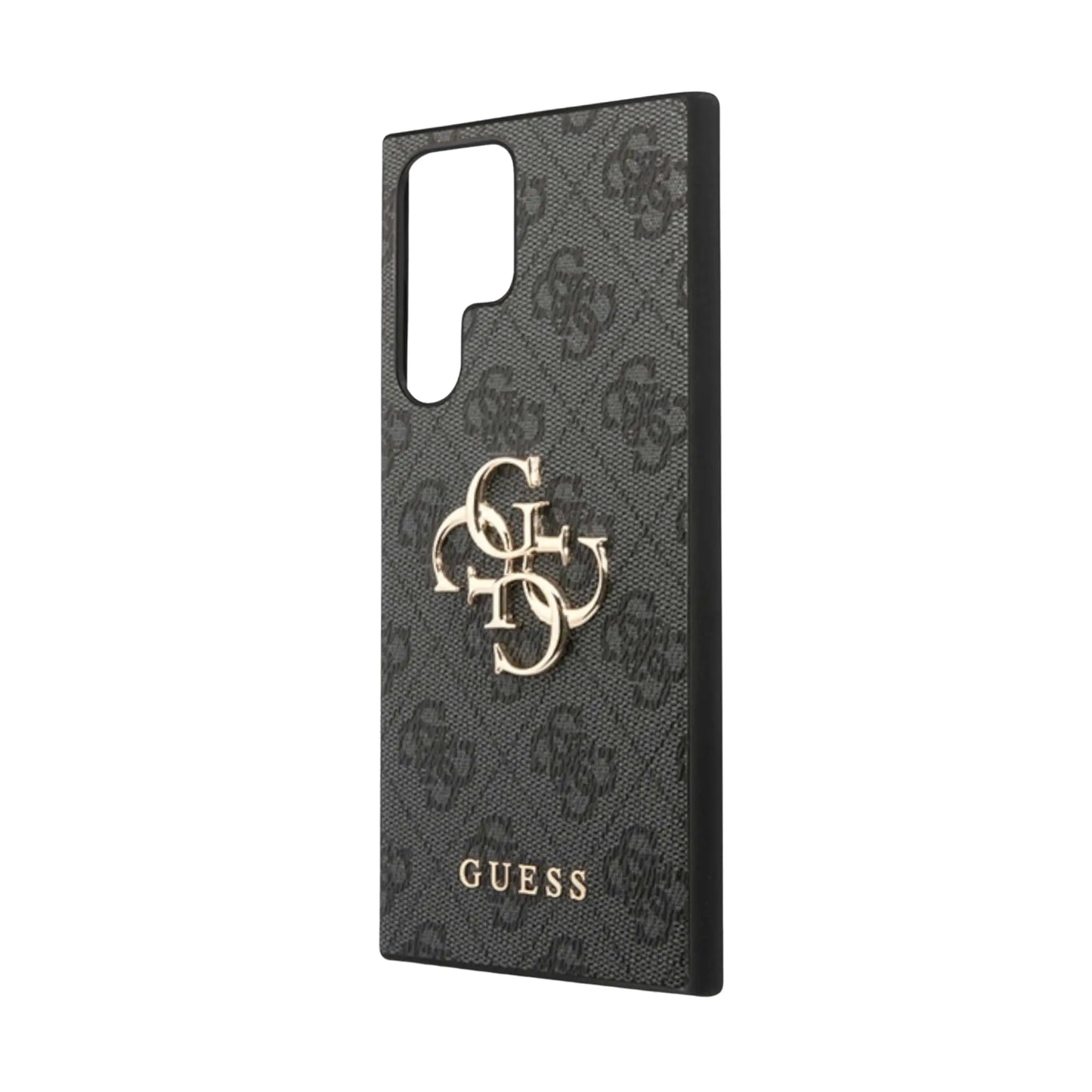 Guess 4G Metal Logo Case, Schwarz - Galaxy S23 Ultra