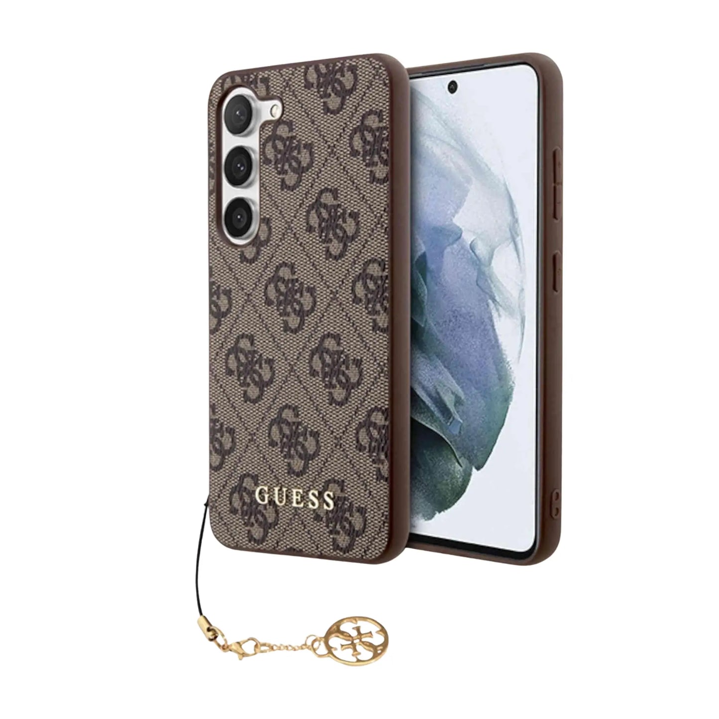 Guess Hülle 4G Charms Kollektion Braun - Galaxy S23